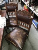 A set of 6 Edwardian dining chairs A/F