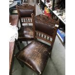 A set of 6 Edwardian dining chairs A/F