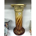 A Woodlesford Majolica jardiniere stand