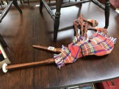 A vintage decorative/childs bagpipes