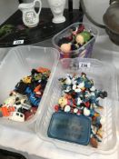 A quantity of toys including Die-Cast, Smurfs, McDonalds, Beano characters etc.