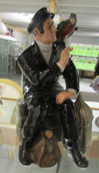 3 Royal Doulton figures being Balloon Man, Town Crier and Shore Leave, all in good condition,. - Image 2 of 4