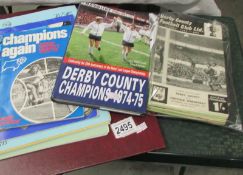24 Derby County programmes 1969/70's, 2 Derby County books, Derby history book etc.
