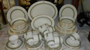 Approximately 88 pieces of Royal Doulton Rondelay pattern tea and dinner ware.