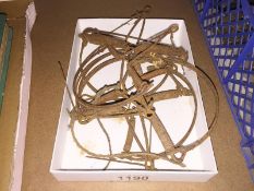 A quantity of vintage wire animal traps