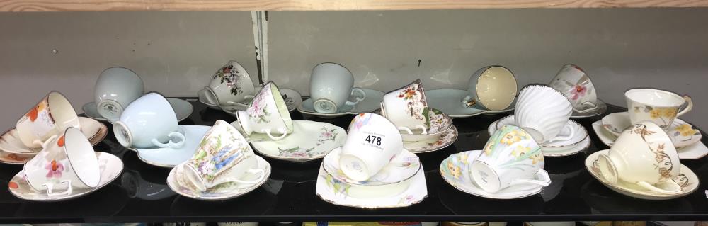 A quantity of Crown Devon including cups, biscuit jars, saucers etc.