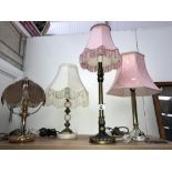 4 table lamps