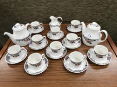 A Royal Doulton 'Autumn Glory' pattern tea set