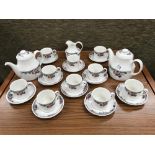 A Royal Doulton 'Autumn Glory' pattern tea set