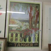 An M Diaz Merry poster entitled Tanger.