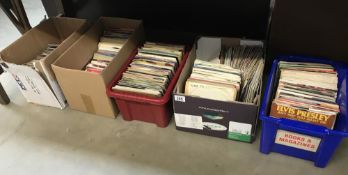 A large quantity of 45rpm records (5 boxes)