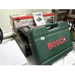 A cased Bosch set of 2 drills,