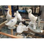 6 NAO geese figures