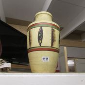 A large German pottery vase.