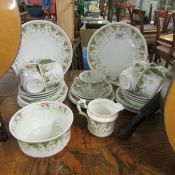 A Victorian china tea set.