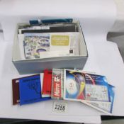 A quantity of football tickets etc., including 2 2002 Fifa world cup tickets.