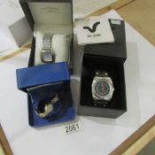2 boxed Rotary wrist watches - Ladies 10863 and Men's 10394 together with a Voi Jeans wrist watch