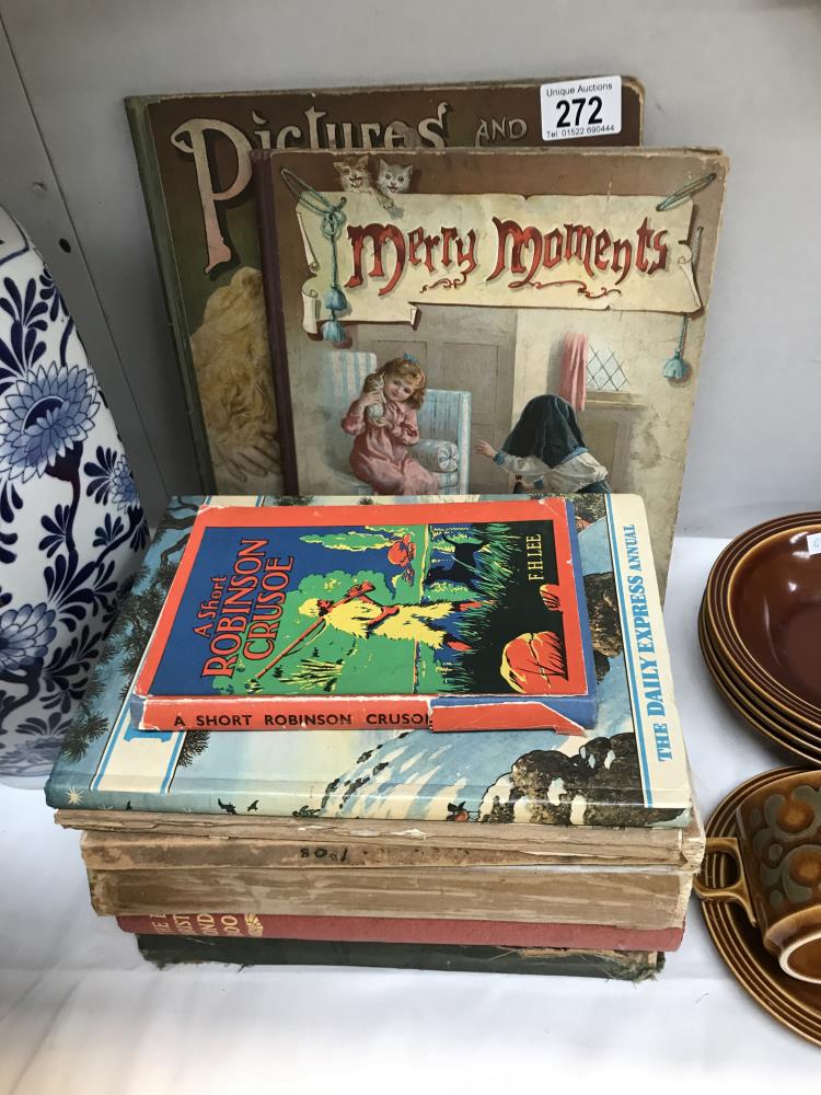 A quantity of old children's books including Rupert