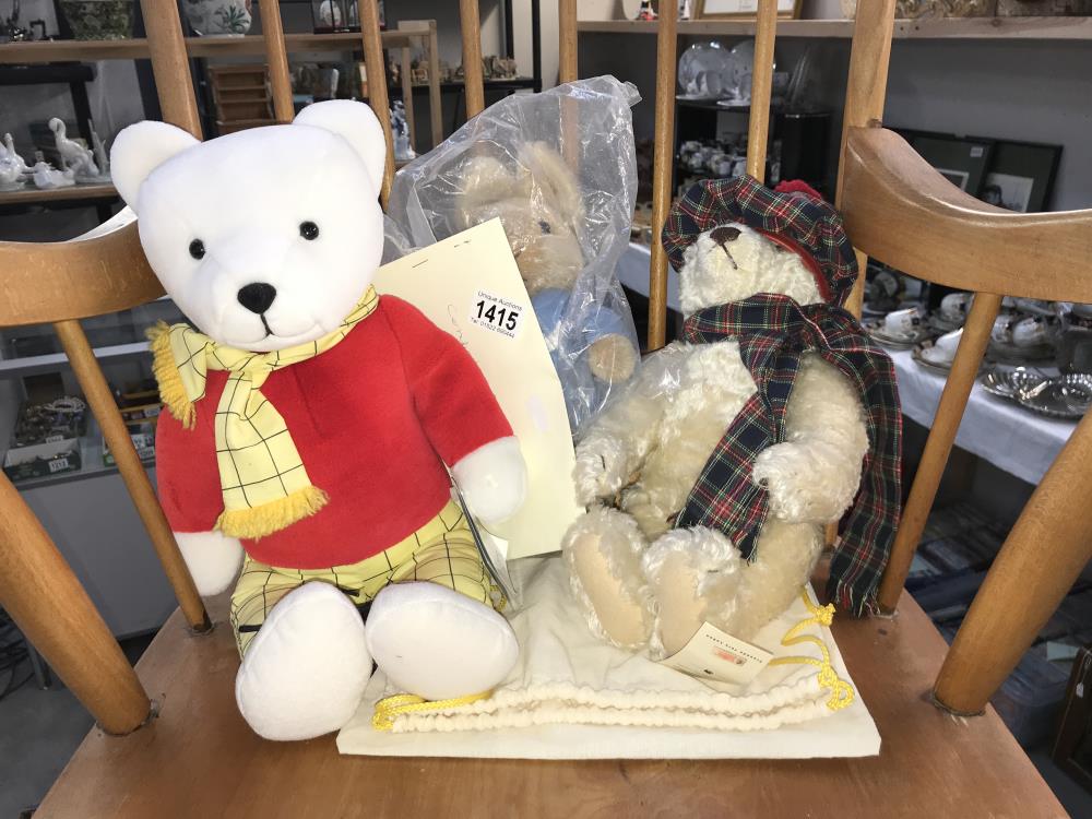 A Steiff/Danbury mint Hamish bear from the 'Steiff Four Seasons Bears' series with certificates and