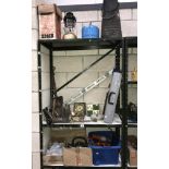 A large quantity of assorted tools including saws, hammers, levels, plumbing items etc.