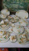 Approximately 40 pieces of Burleigh Meadowland pattern tea and dinner ware.