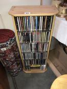 A CD rack with a quantity of CD's