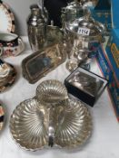 5 items of silver plate including ice bucket,