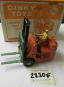 A boxed Dinky Coventry Climax fork lift truck.