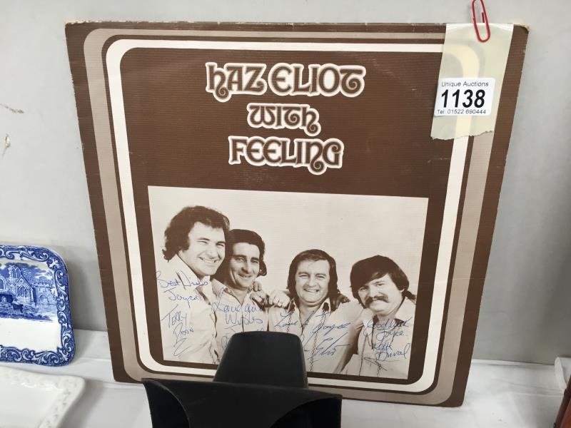 A very rare 2 x 1974 Haz Eliot with Feeling debut LPs on the SRT label both fully signed by the