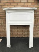 A cast iron Georgian style mantel piece / fire surround