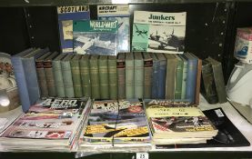 A good lot of aviation books and magazines