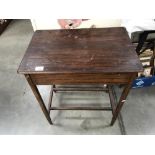 A 1930's oak tea table