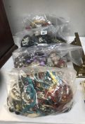 4 sealed bags of costume jewellery