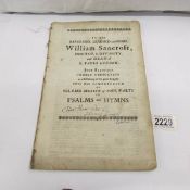 A 17th century incomplete edition of 'Psalms and Hymns in Solemn Musik' by John Playford with