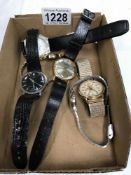 A quantity of wristwatches including Stella Artois, Sekonda etc.