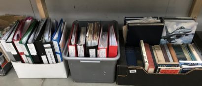 A quantity of RAF books including folders of plans and magazines