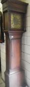 A 19th century oak cased Grandfather clock with brass dial (good movement).