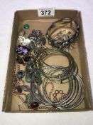 A mixed lot of costume jewellery