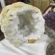 A large white rock crystal.
