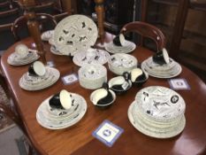 A large quantity of Ridgway Homemaker dinner ware including tureens