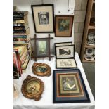 A quantity of engravings and prints including Almondbury