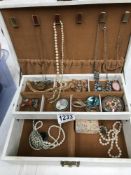 A box of costume jewellery