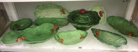 A quantity of Beswick and Carltonware 'cabbage' dishes