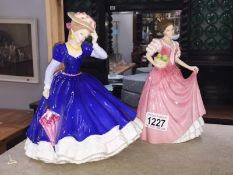 A Royal Doulton figure of The Year Mary and a Royal Doulton Miss Kay figurine