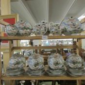 Approximately 39 pieces of Japanese egg shell china tea ware.