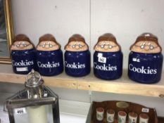 5 Wade Tetley cookie jars