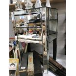 A bevel mirrored 2 drawer chest