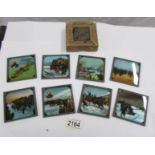 A set of coloured magic lantern slides entitled The Russo-Japanese war.