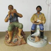 2 Royal Doulton figures, 'The Seafarer' and 'Dream Weaver'.