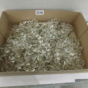 A large quantity of chandelier buttons.